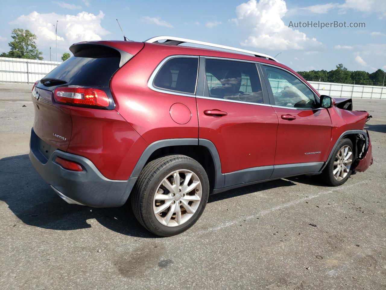 2015 Jeep Cherokee Limited Red vin: 1C4PJLDSXFW584616