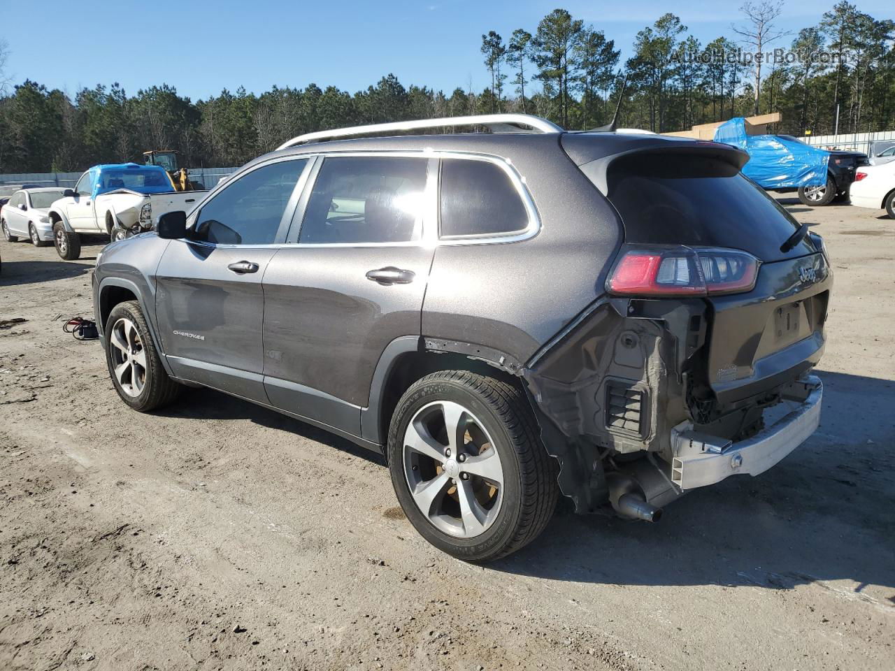 2019 Jeep Cherokee Limited Gray vin: 1C4PJLDX0KD270894