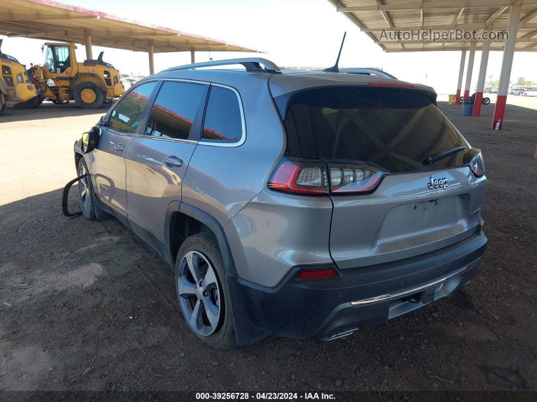 2019 Jeep Cherokee Limited Fwd Silver vin: 1C4PJLDX0KD486826