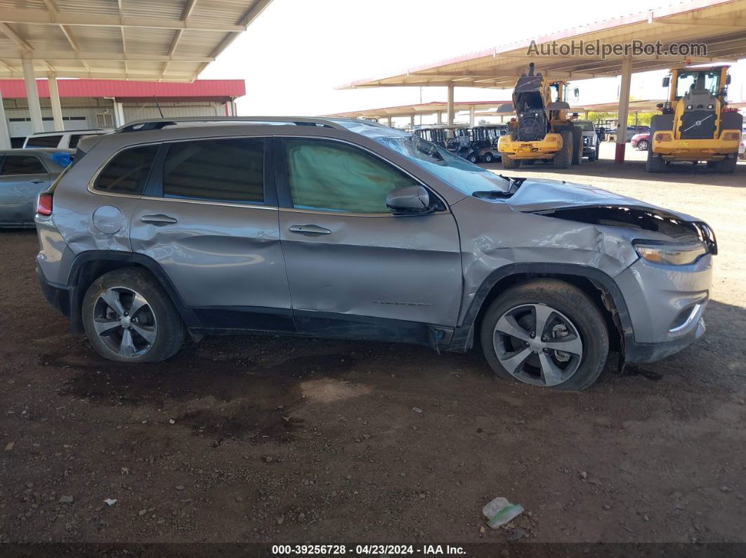 2019 Jeep Cherokee Limited Fwd Silver vin: 1C4PJLDX0KD486826