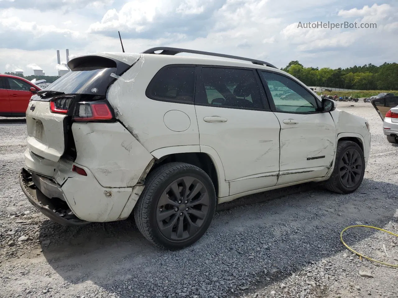 2019 Jeep Cherokee Limited White vin: 1C4PJLDX2KD376473