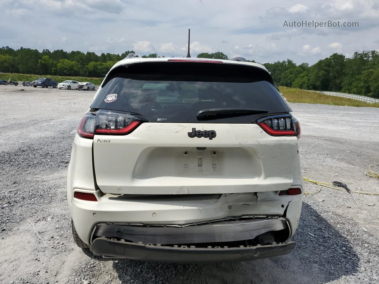 2019 Jeep Cherokee Limited White vin: 1C4PJLDX2KD376473