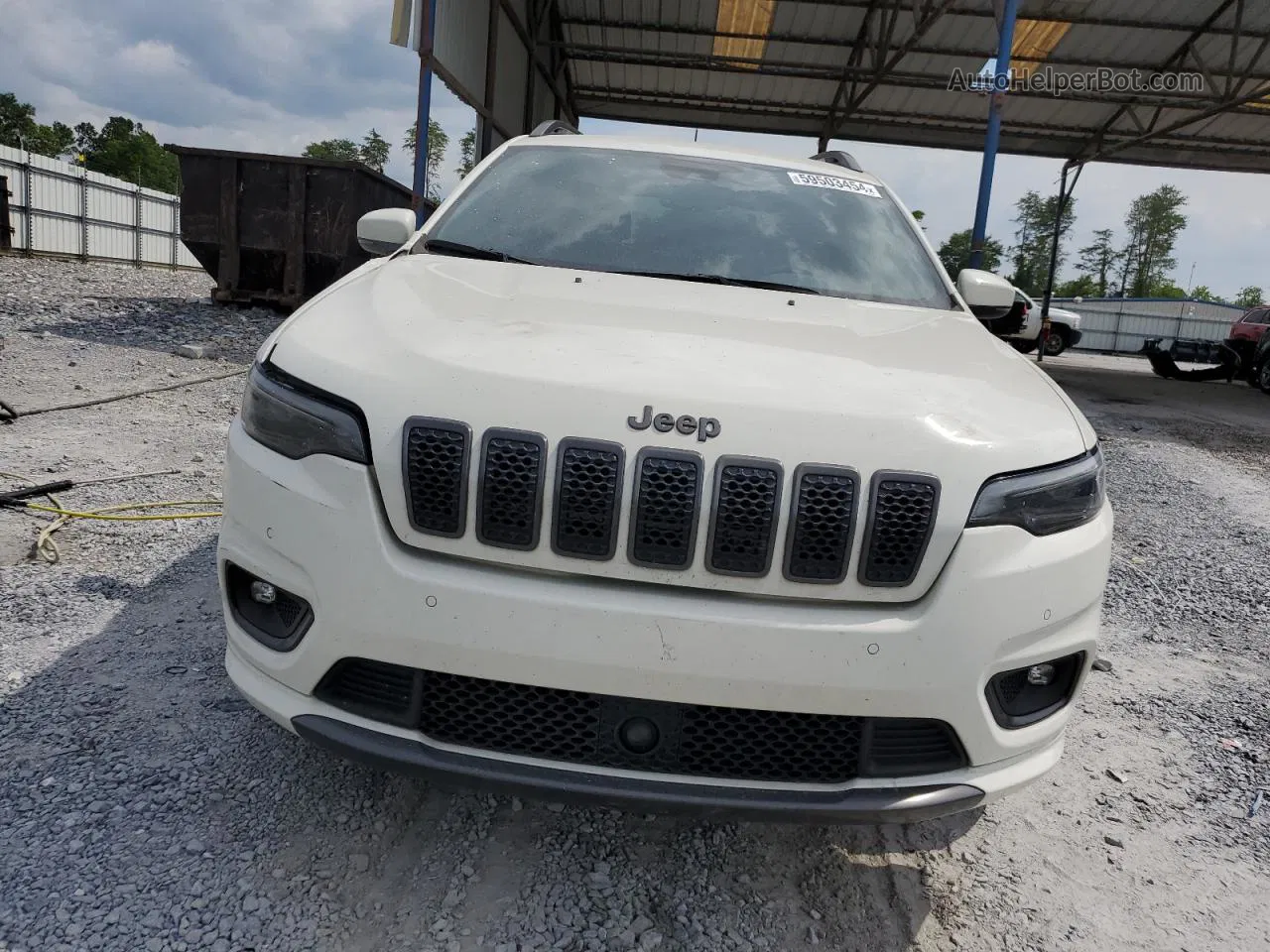 2019 Jeep Cherokee Limited White vin: 1C4PJLDX2KD376473