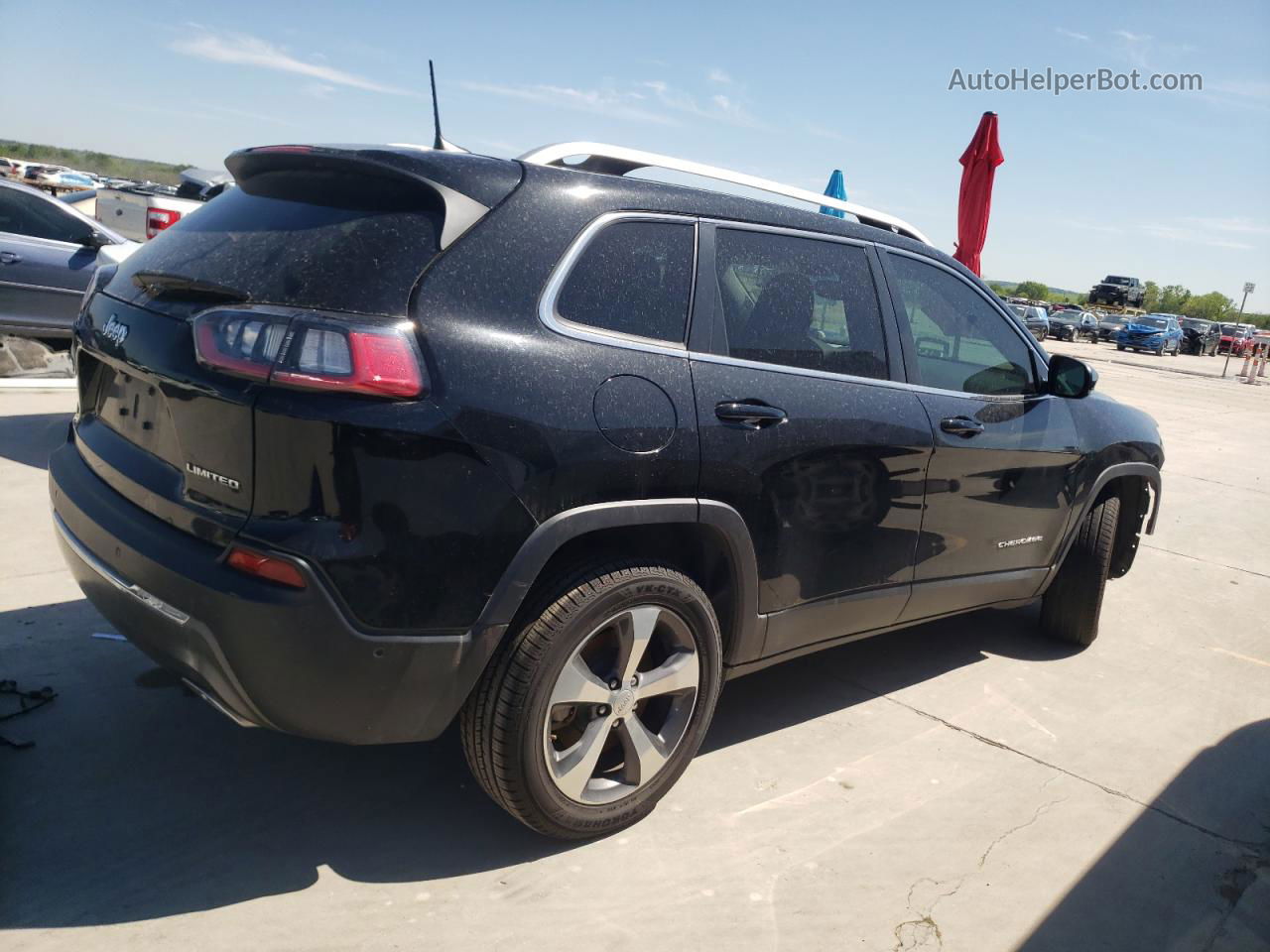 2019 Jeep Cherokee Limited Black vin: 1C4PJLDX2KD487525