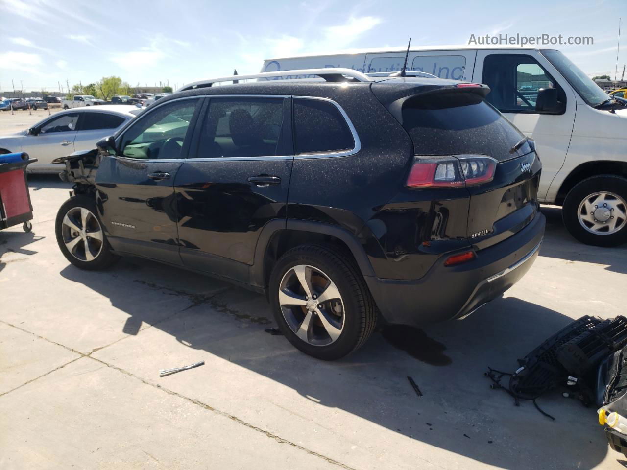 2019 Jeep Cherokee Limited Black vin: 1C4PJLDX2KD487525