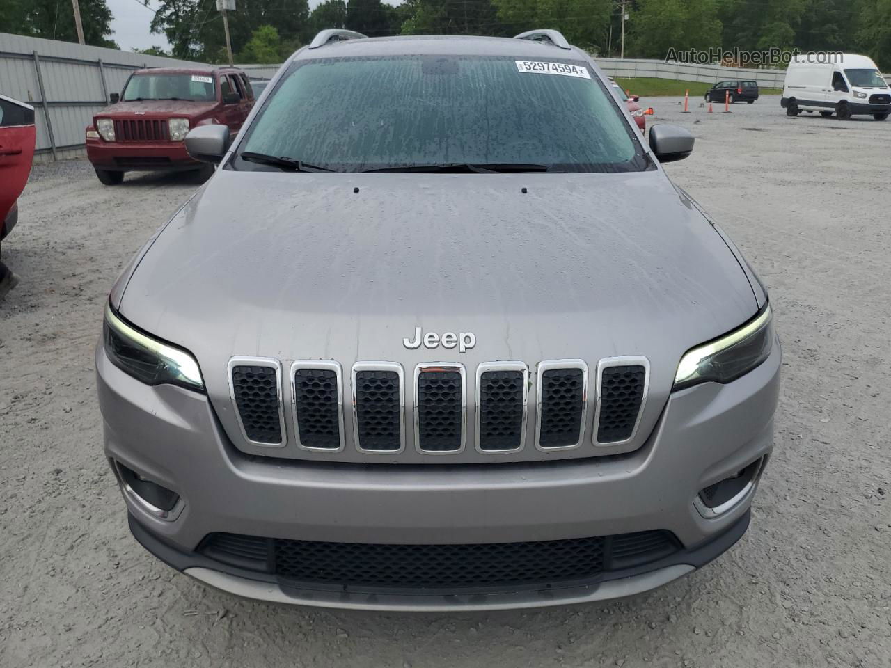 2019 Jeep Cherokee Limited Silver vin: 1C4PJLDX3KD222662