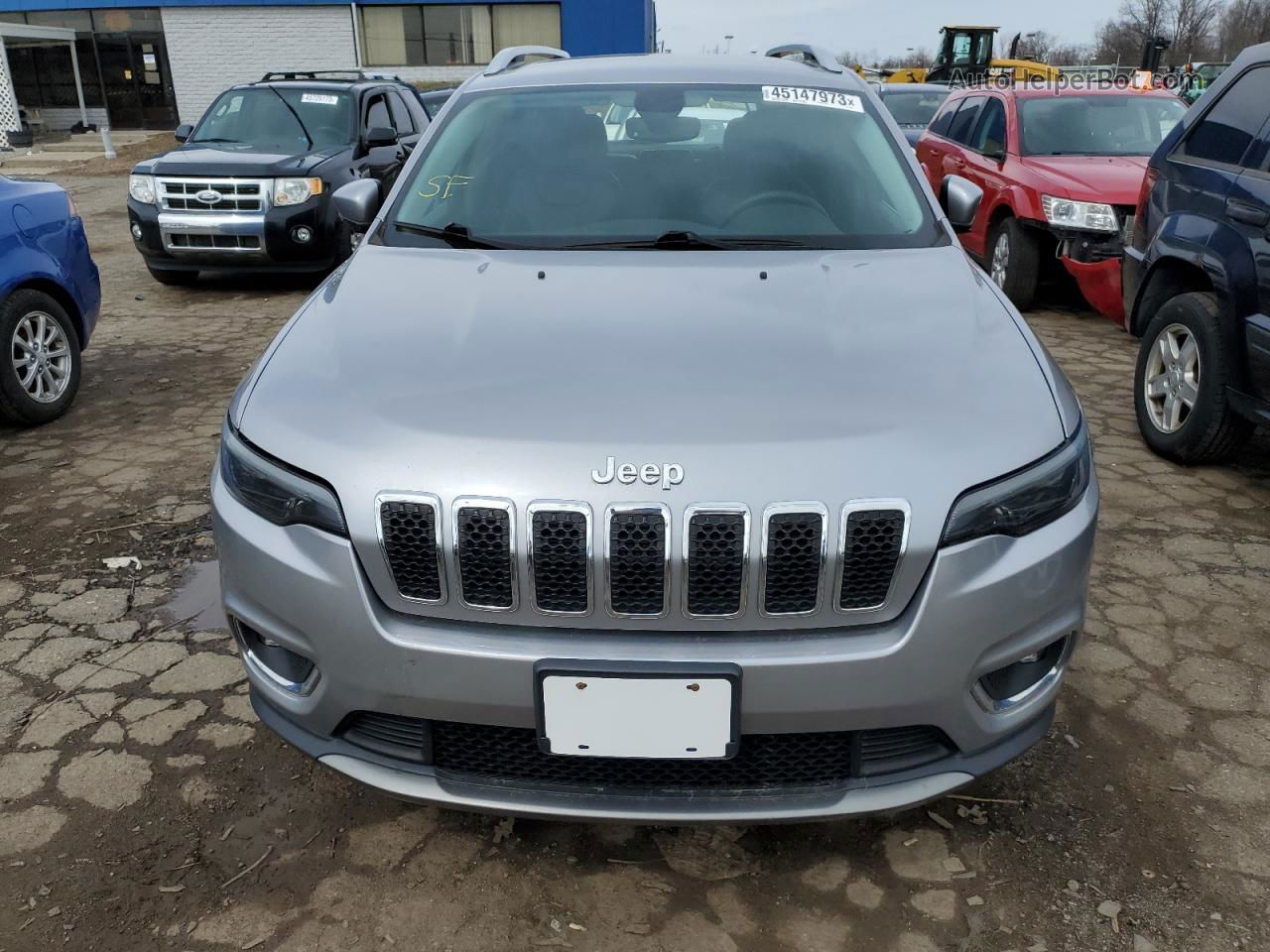 2019 Jeep Cherokee Limited Серебряный vin: 1C4PJLDX5KD159547