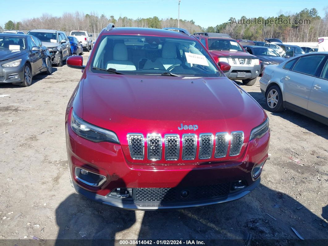 2021 Jeep Cherokee Limited Fwd Красный vin: 1C4PJLDX9MD107356