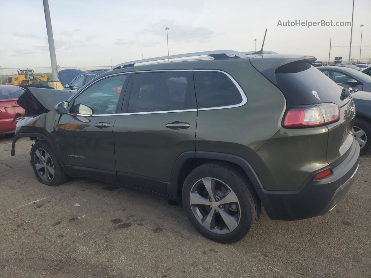 2019 Jeep Cherokee Limited Green vin: 1C4PJLDXXKD129931