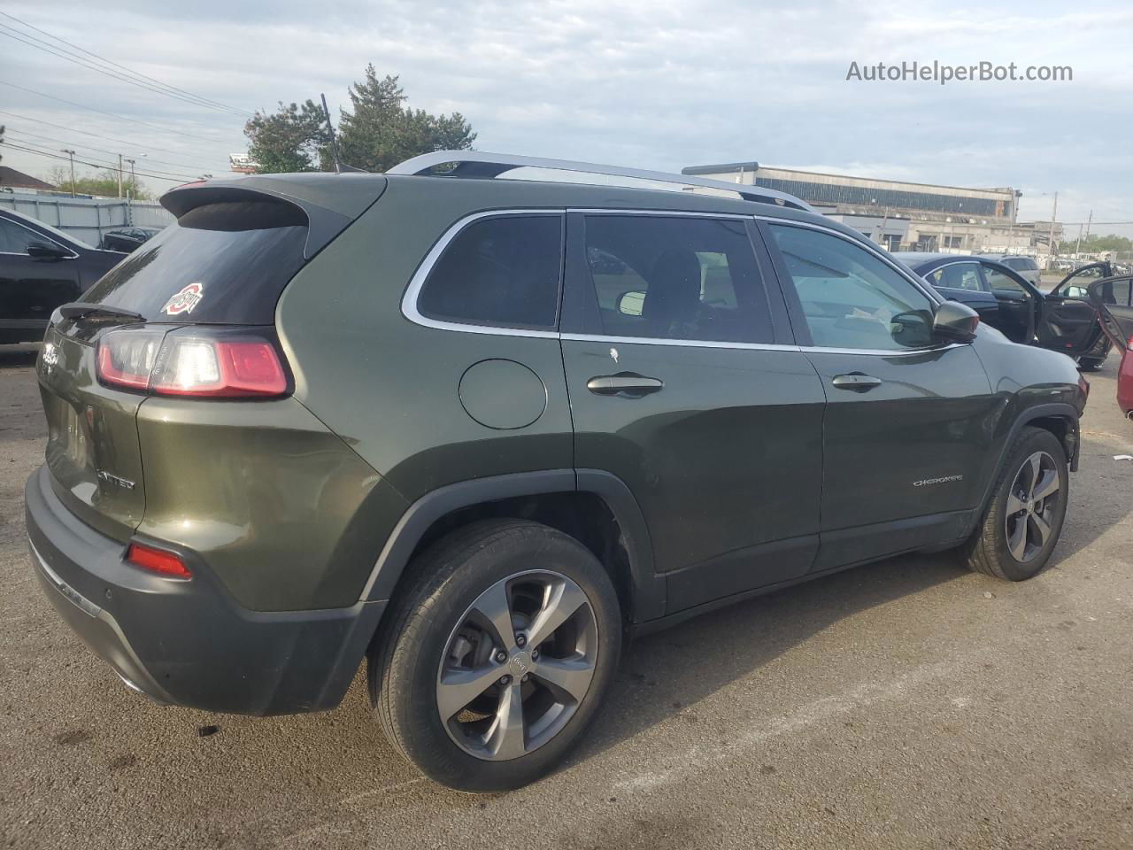 2019 Jeep Cherokee Limited Green vin: 1C4PJLDXXKD129931