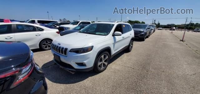 2019 Jeep Cherokee Limited White vin: 1C4PJLDXXKD273219