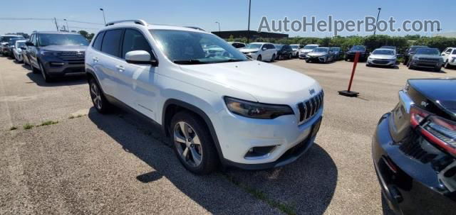 2019 Jeep Cherokee Limited White vin: 1C4PJLDXXKD273219