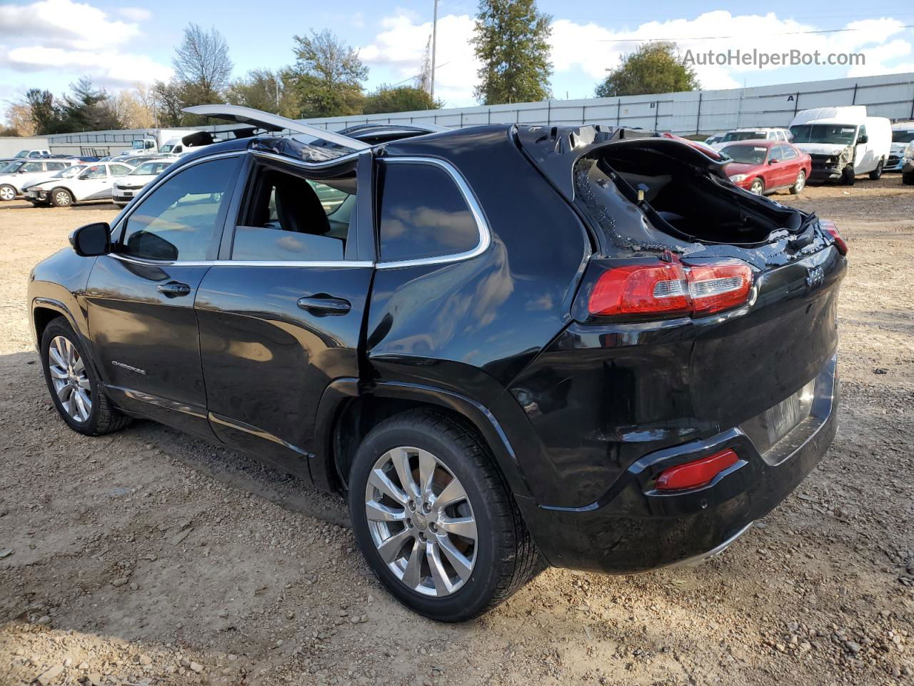 2016 Jeep Cherokee Overland Black vin: 1C4PJLJS7GW347667