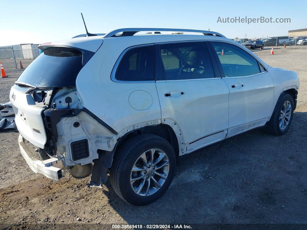 2019 Jeep Cherokee Latitude Plus Fwd White vin: 1C4PJLLB0KD131788