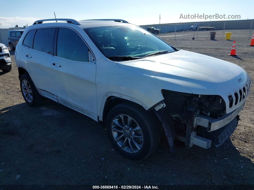 2019 Jeep Cherokee Latitude Plus Fwd White vin: 1C4PJLLB0KD131788