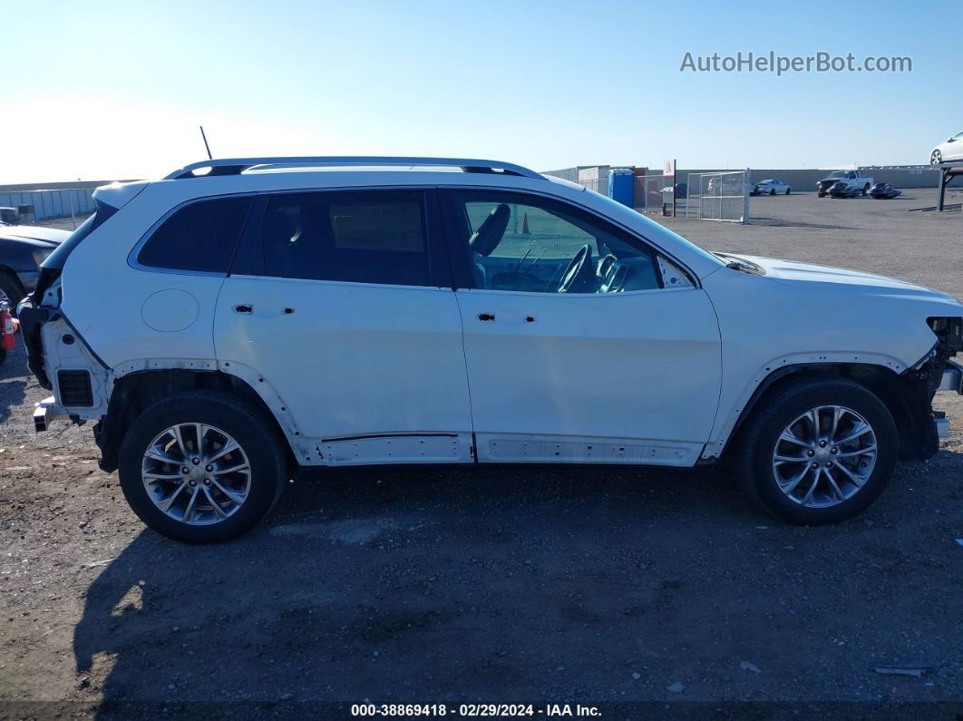 2019 Jeep Cherokee Latitude Plus Fwd White vin: 1C4PJLLB0KD131788