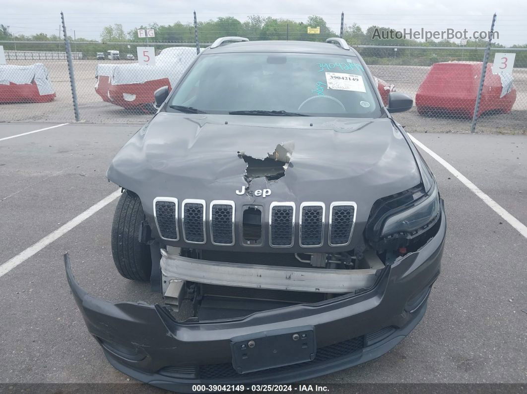 2019 Jeep Cherokee Latitude Plus Fwd Gray vin: 1C4PJLLB0KD202634