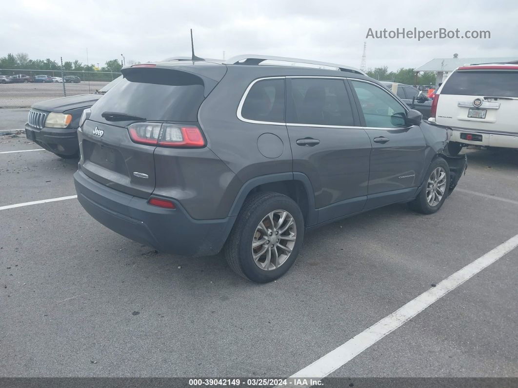 2019 Jeep Cherokee Latitude Plus Fwd Gray vin: 1C4PJLLB0KD202634