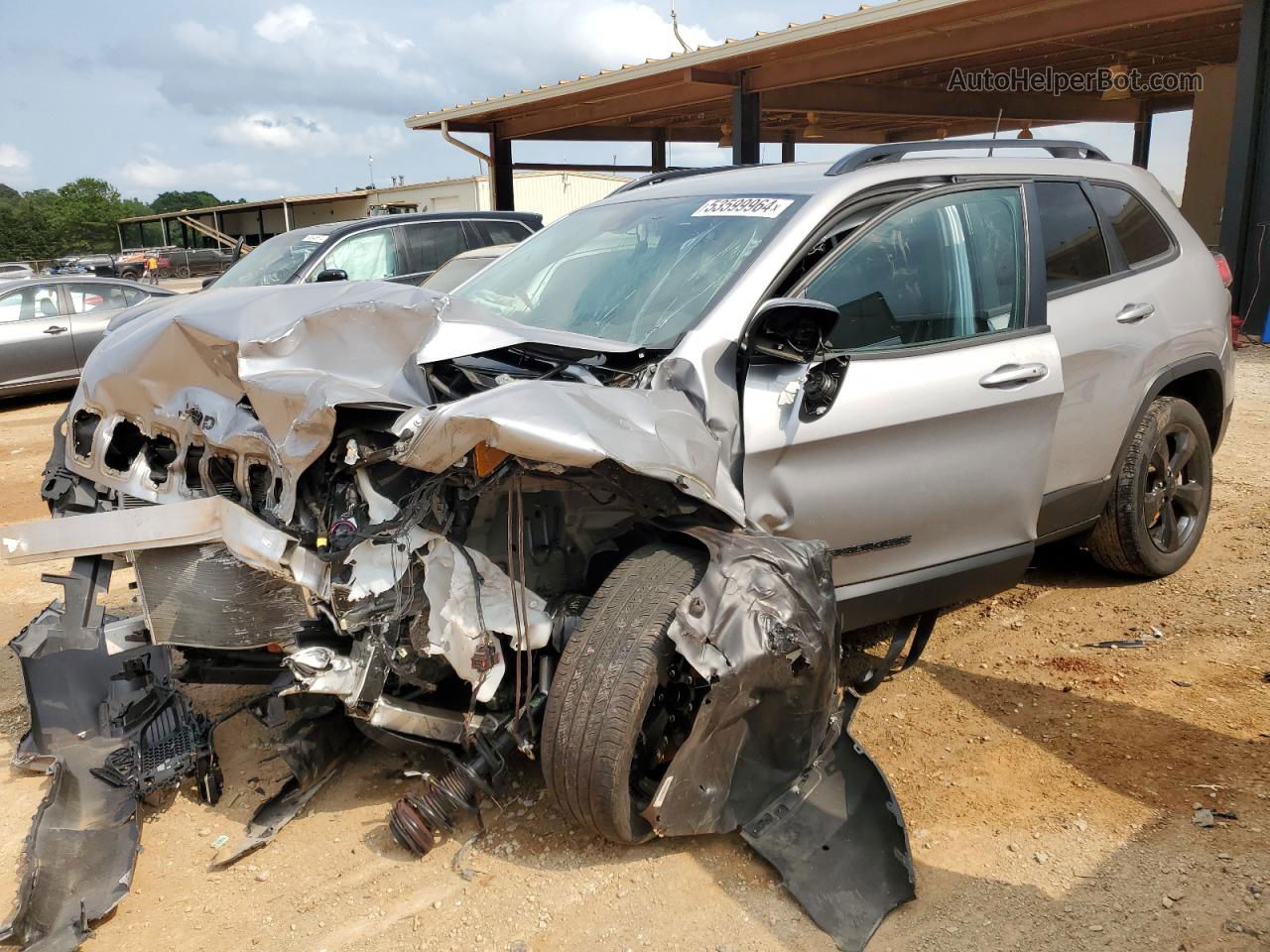 2021 Jeep Cherokee Latitude Plus Silver vin: 1C4PJLLB0MD163983