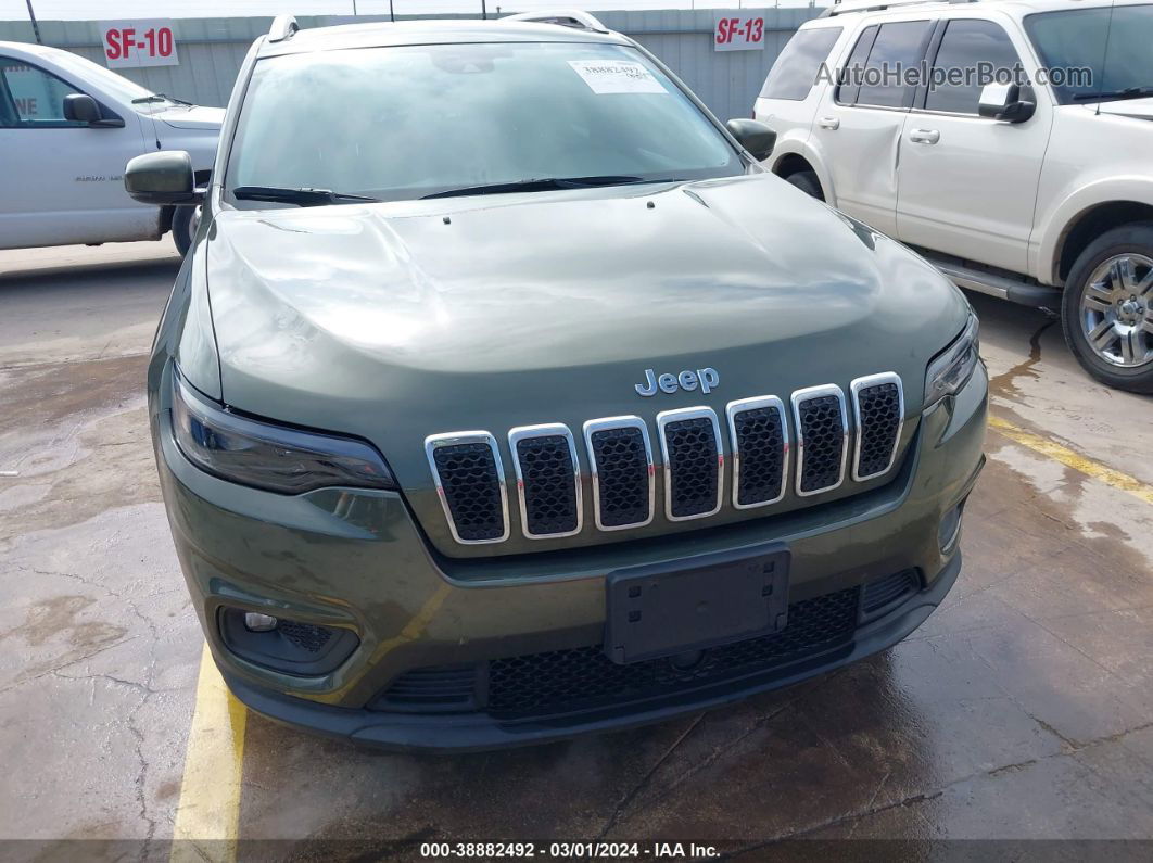 2021 Jeep Cherokee Latitude Plus Fwd Зеленый vin: 1C4PJLLB0MD228279