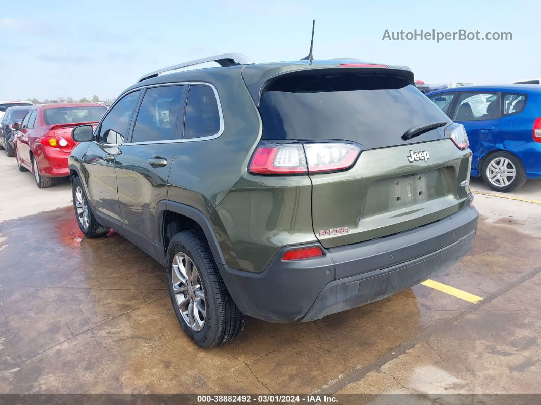 2021 Jeep Cherokee Latitude Plus Fwd Green vin: 1C4PJLLB0MD228279