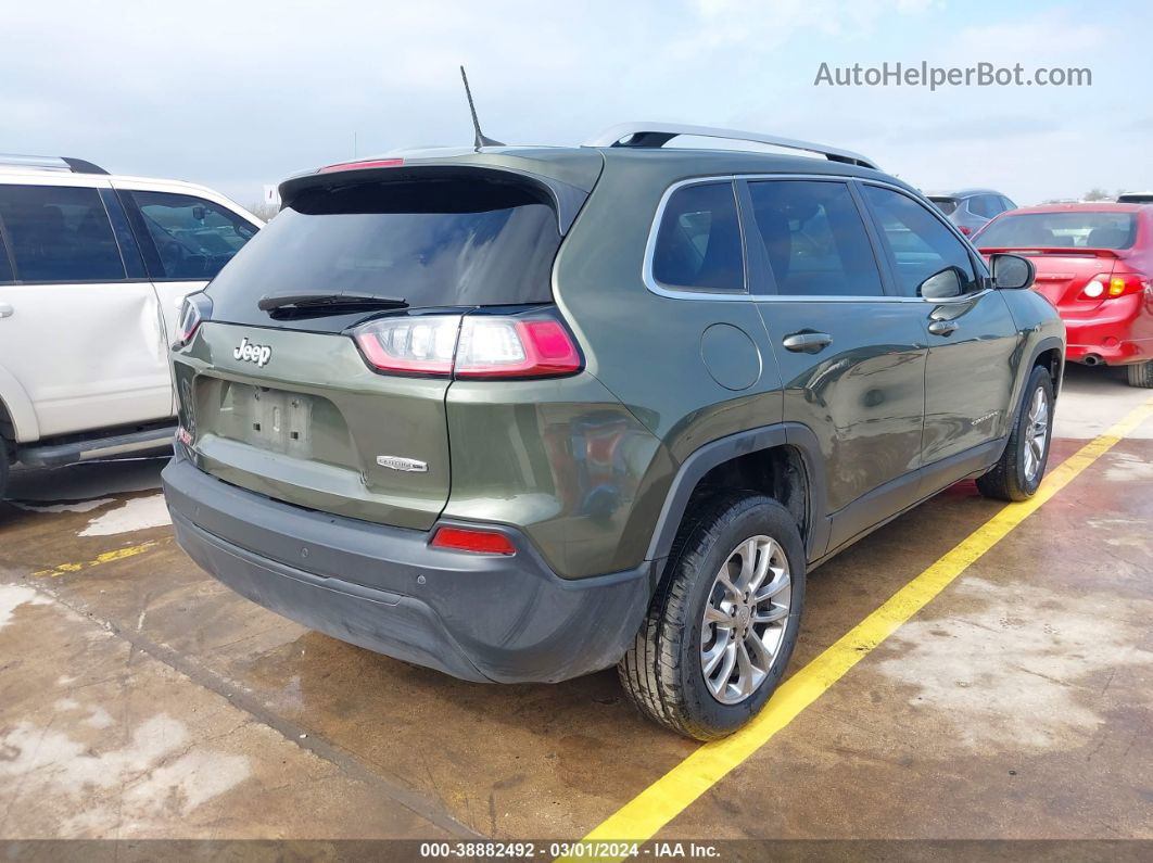 2021 Jeep Cherokee Latitude Plus Fwd Зеленый vin: 1C4PJLLB0MD228279