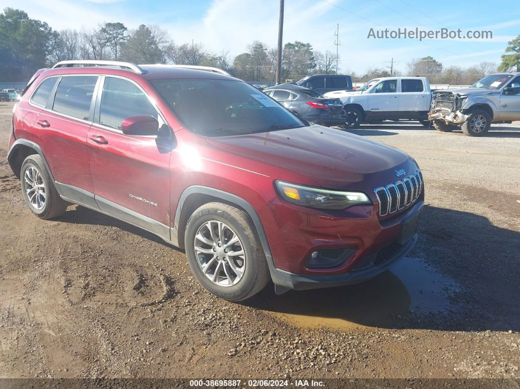 2019 Jeep Cherokee Latitude Plus Fwd Red vin: 1C4PJLLB1KD134540