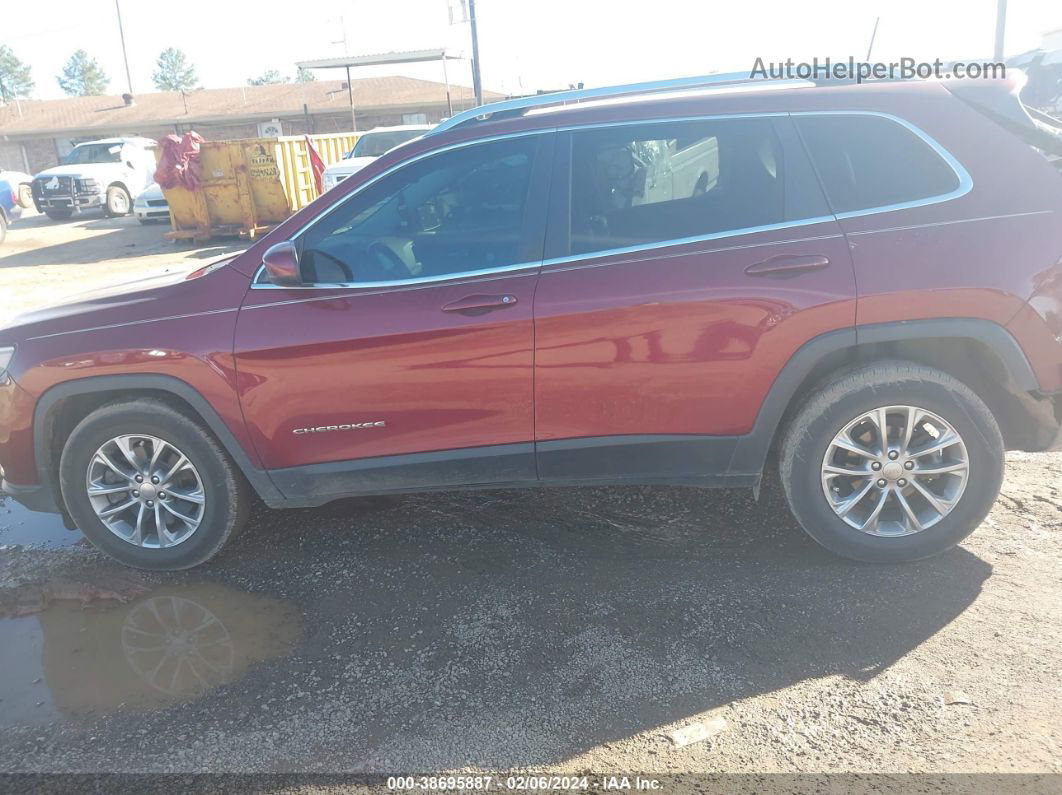 2019 Jeep Cherokee Latitude Plus Fwd Red vin: 1C4PJLLB1KD134540