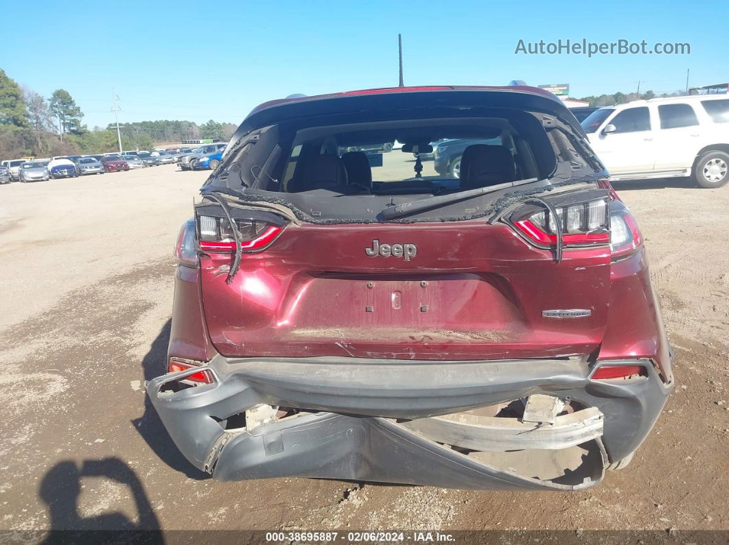 2019 Jeep Cherokee Latitude Plus Fwd Red vin: 1C4PJLLB1KD134540