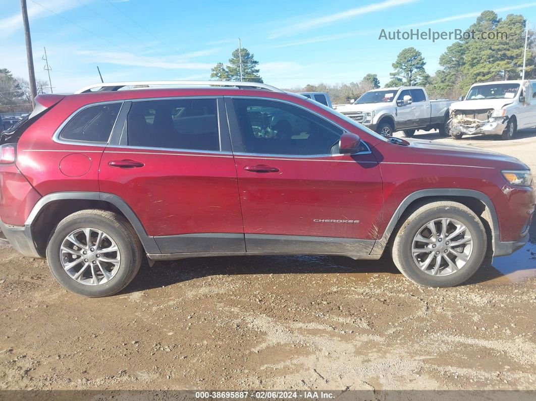 2019 Jeep Cherokee Latitude Plus Fwd Red vin: 1C4PJLLB1KD134540