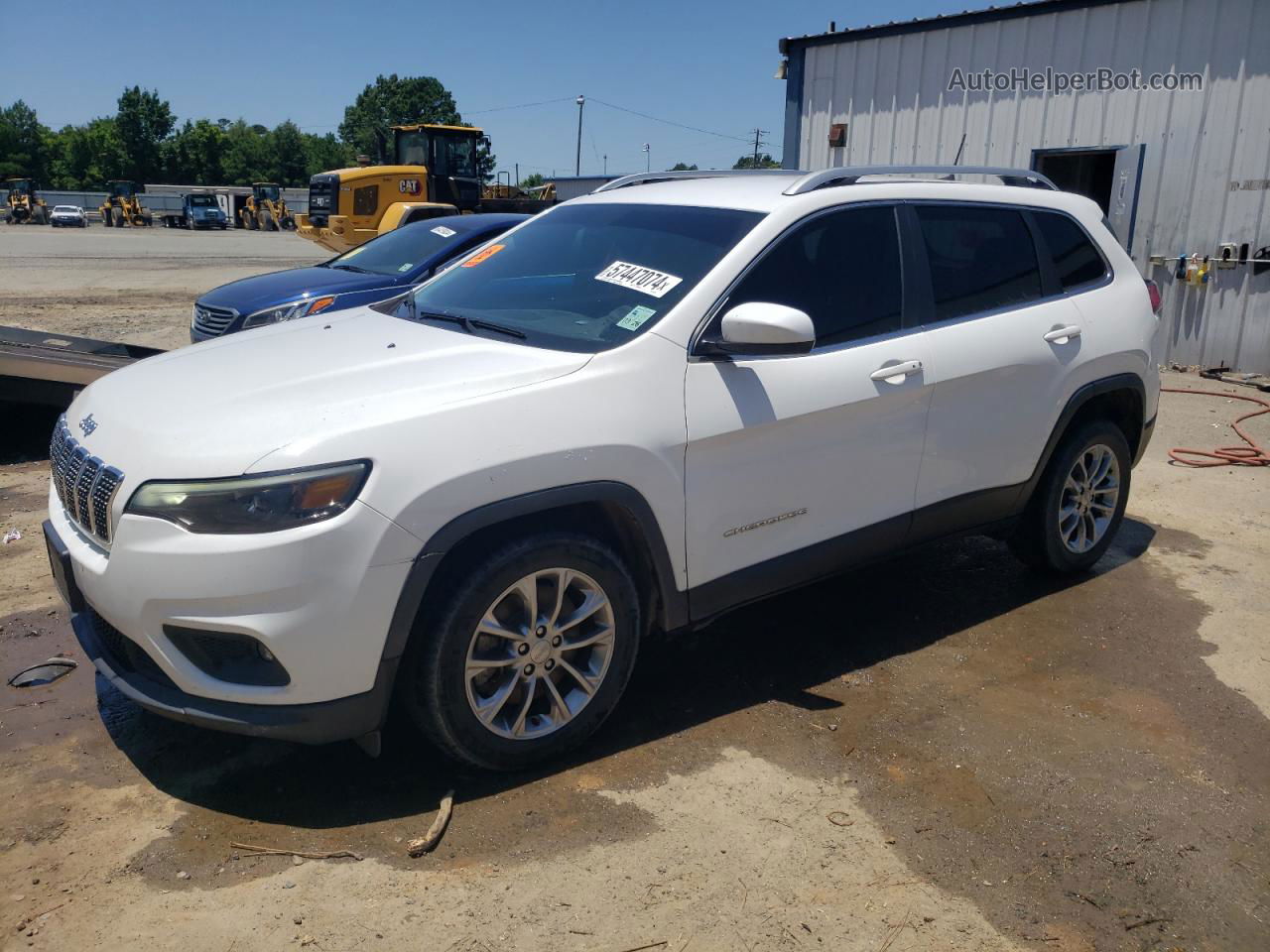 2019 Jeep Cherokee Latitude Plus Белый vin: 1C4PJLLB1KD184256