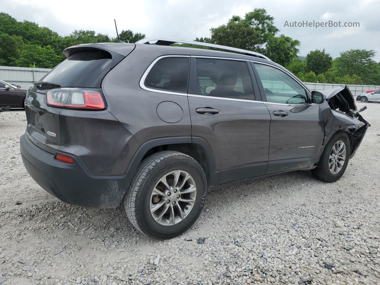 2019 Jeep Cherokee Latitude Plus Brown vin: 1C4PJLLB1KD249199