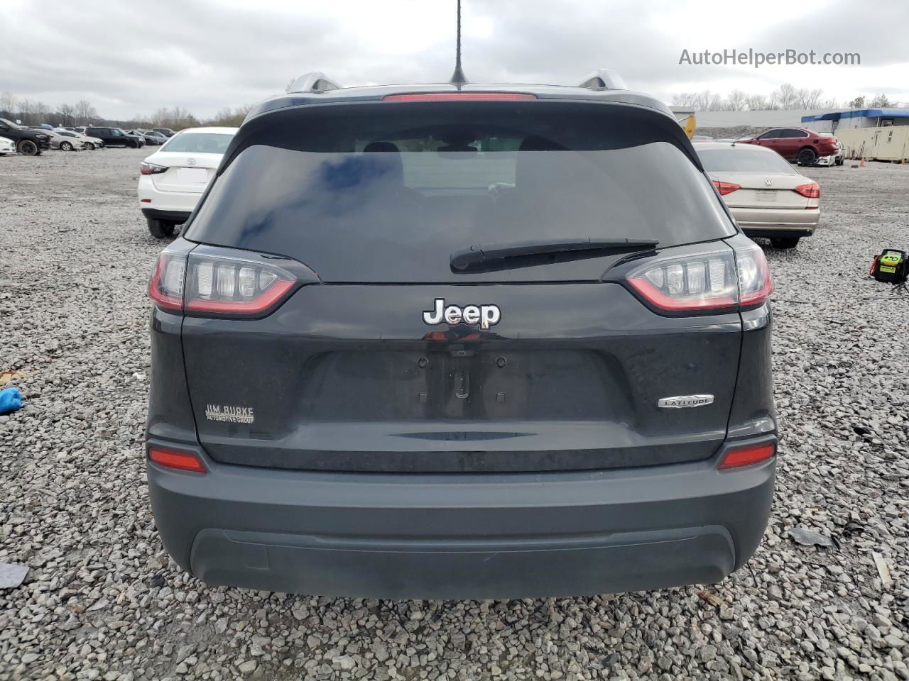 2019 Jeep Cherokee Latitude Plus Black vin: 1C4PJLLB1KD266844