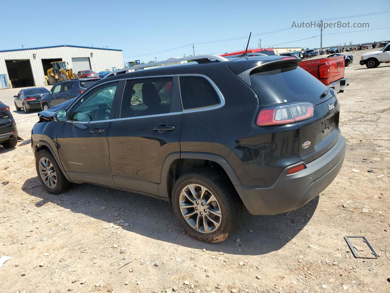 2019 Jeep Cherokee Latitude Plus Черный vin: 1C4PJLLB1KD297429