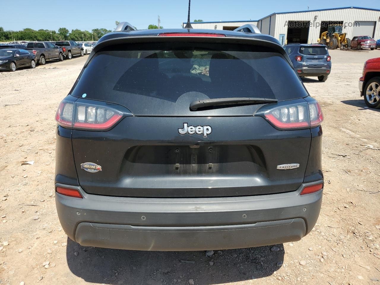 2019 Jeep Cherokee Latitude Plus Black vin: 1C4PJLLB1KD297429