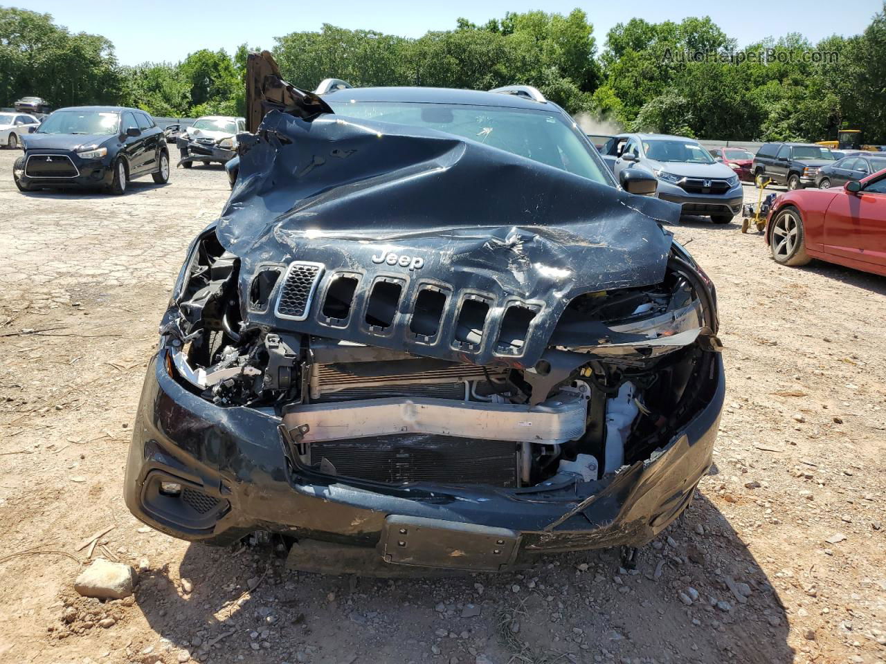 2019 Jeep Cherokee Latitude Plus Black vin: 1C4PJLLB1KD297429