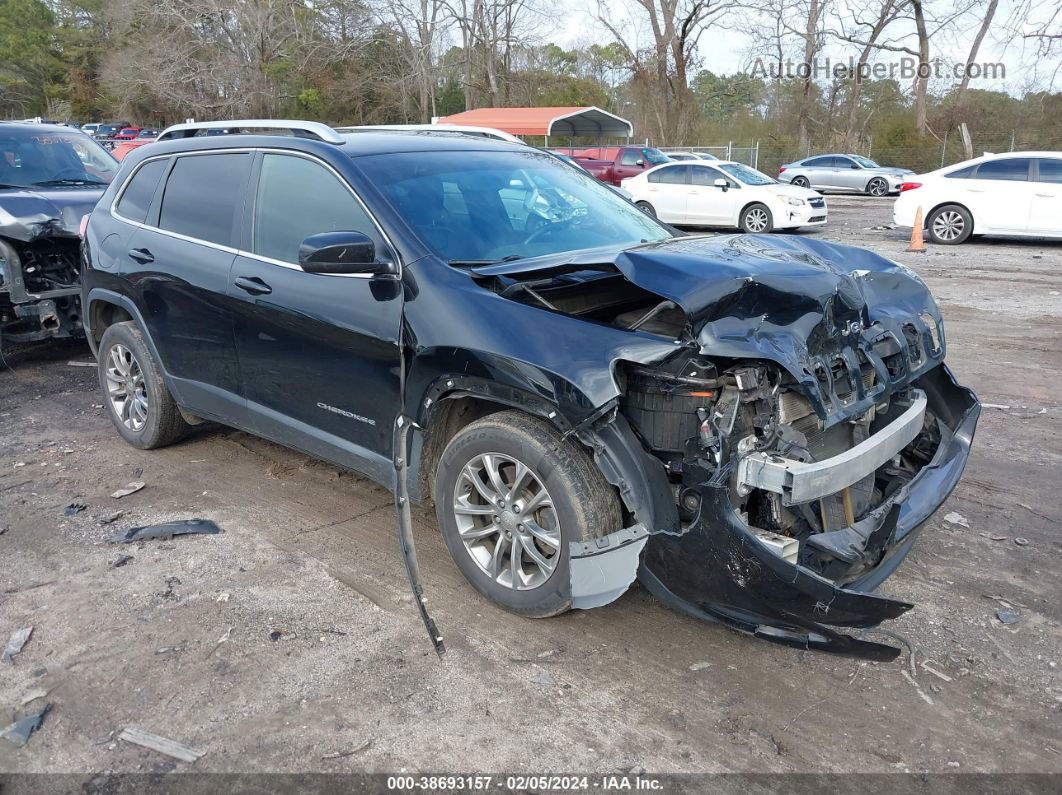 2019 Jeep Cherokee Latitude Plus Fwd Black vin: 1C4PJLLB1KD455753