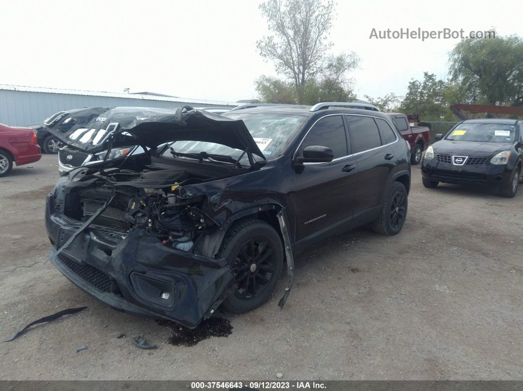 2019 Jeep Cherokee Latitude Plus Fwd Black vin: 1C4PJLLB2KD265718