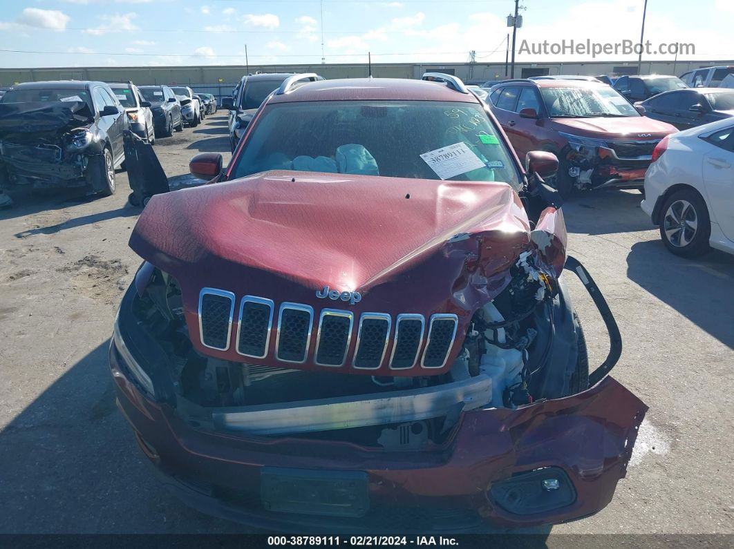 2019 Jeep Cherokee Latitude Plus Fwd Red vin: 1C4PJLLB2KD269462