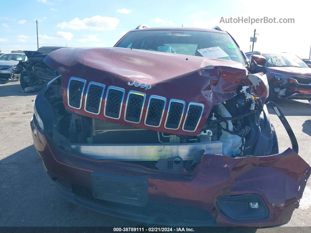 2019 Jeep Cherokee Latitude Plus Fwd Red vin: 1C4PJLLB2KD269462