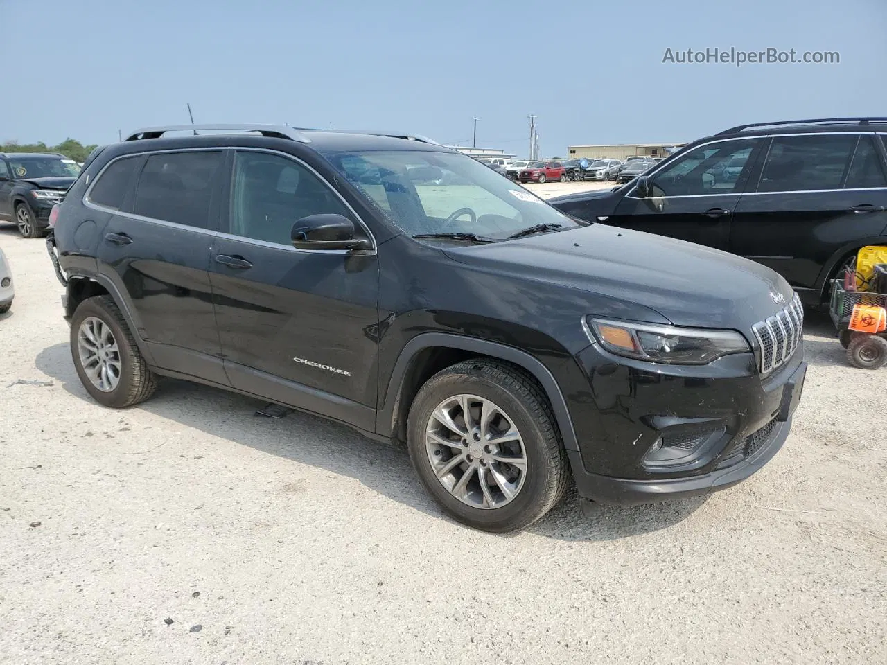 2019 Jeep Cherokee Latitude Plus Черный vin: 1C4PJLLB2KD403662