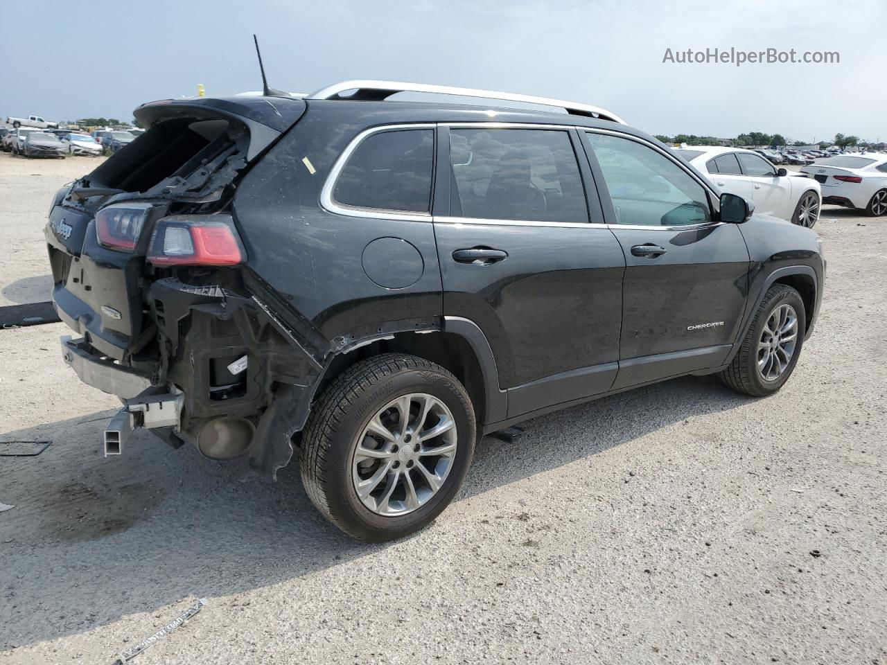 2019 Jeep Cherokee Latitude Plus Black vin: 1C4PJLLB2KD403662