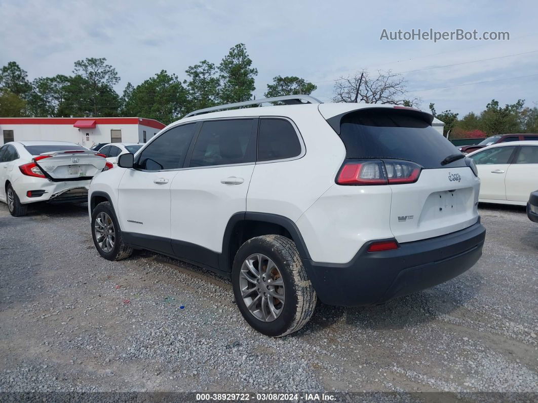 2019 Jeep Cherokee Latitude Plus Fwd White vin: 1C4PJLLB2KD419781