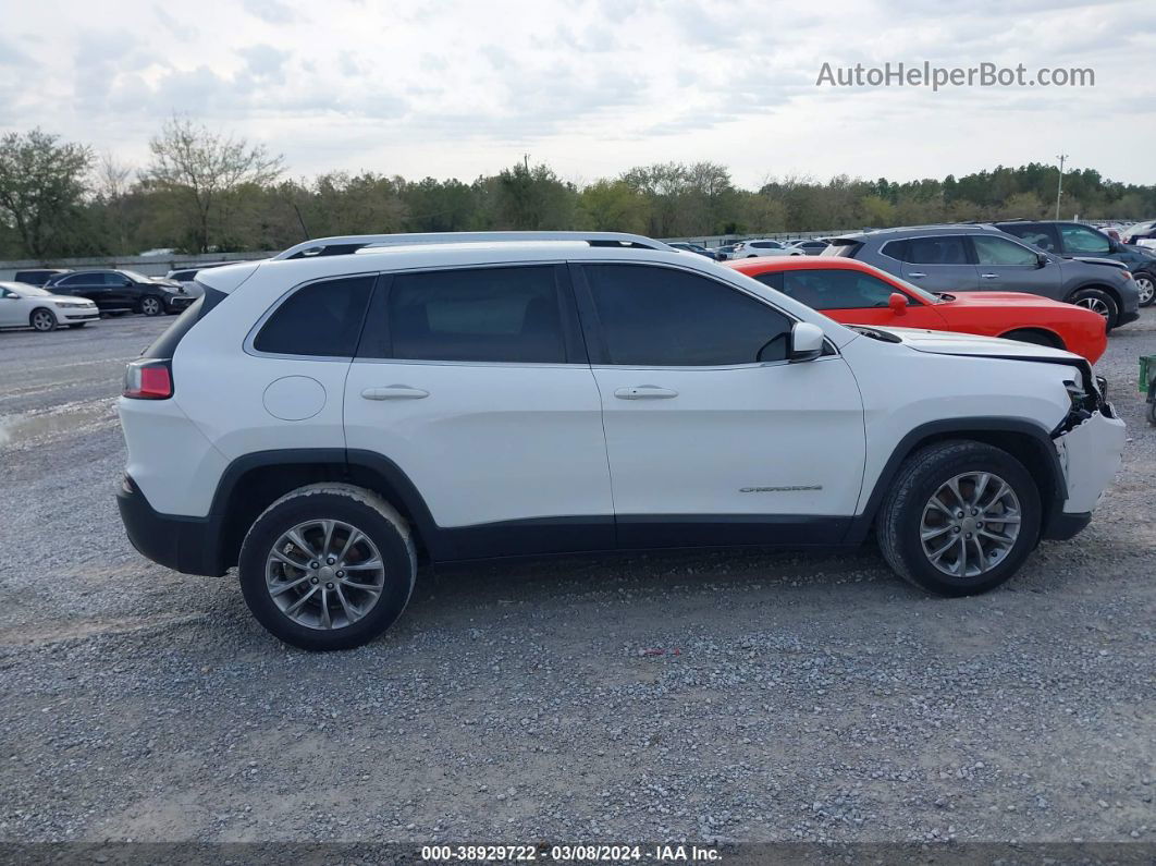 2019 Jeep Cherokee Latitude Plus Fwd White vin: 1C4PJLLB2KD419781