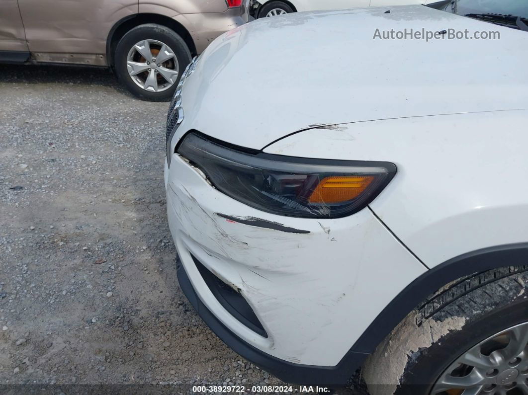 2019 Jeep Cherokee Latitude Plus Fwd White vin: 1C4PJLLB2KD419781