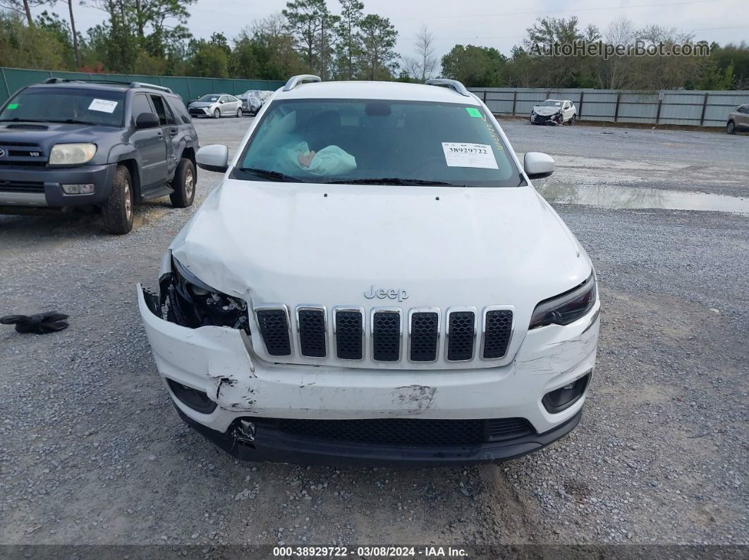 2019 Jeep Cherokee Latitude Plus Fwd White vin: 1C4PJLLB2KD419781