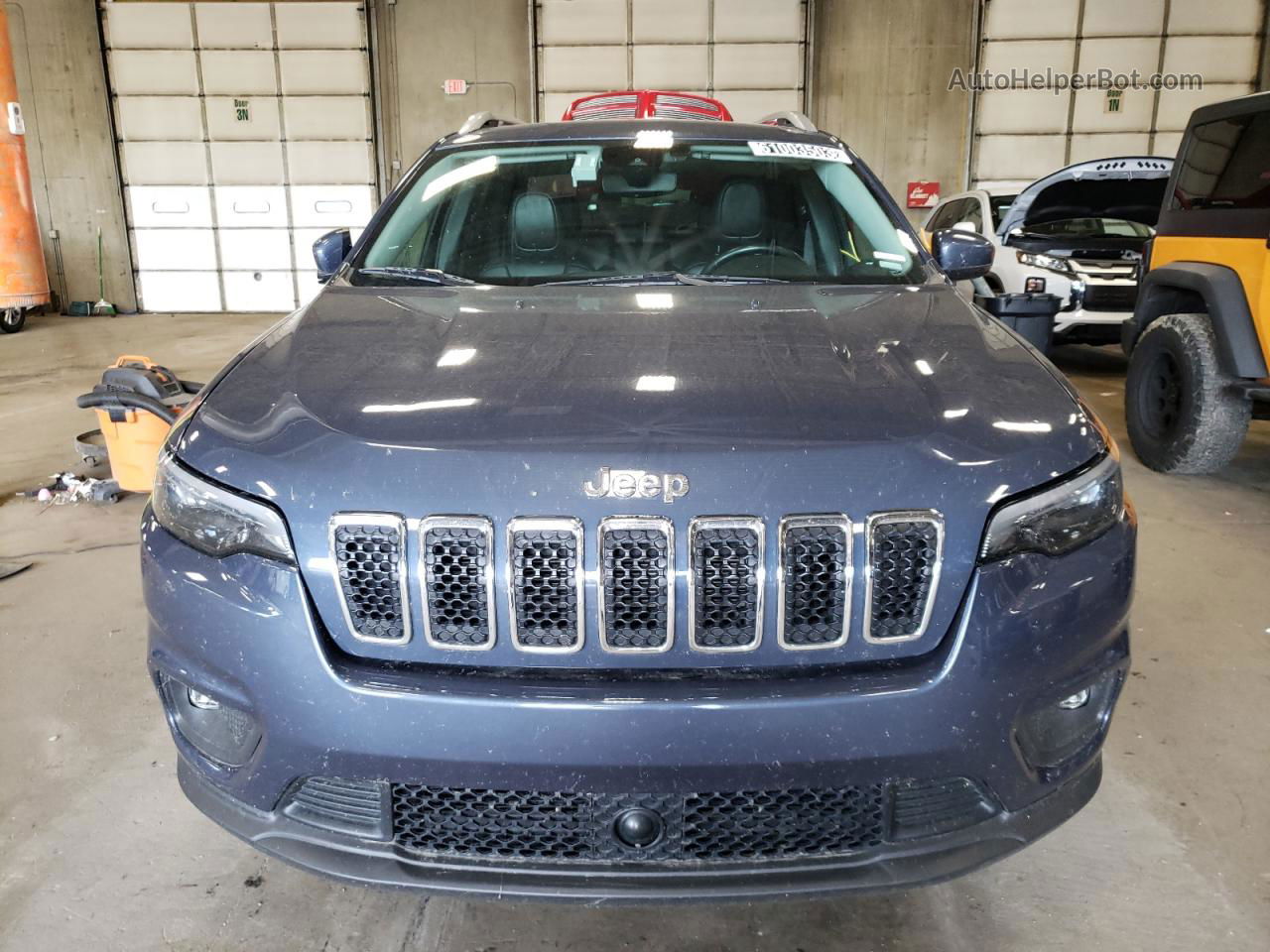 2021 Jeep Cherokee Latitude Plus Blue vin: 1C4PJLLB2MD180008