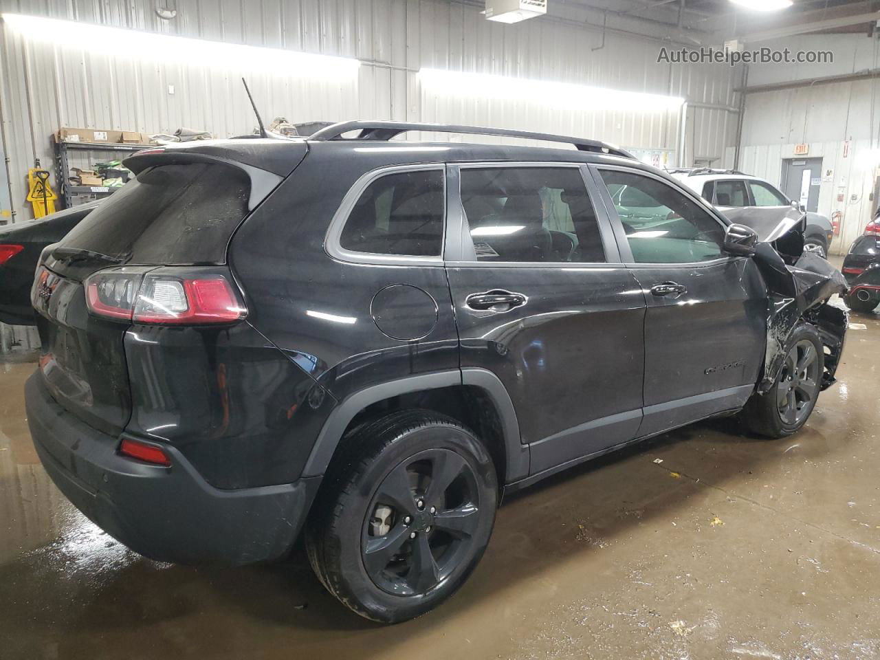 2021 Jeep Cherokee Latitude Plus Black vin: 1C4PJLLB2MD217882