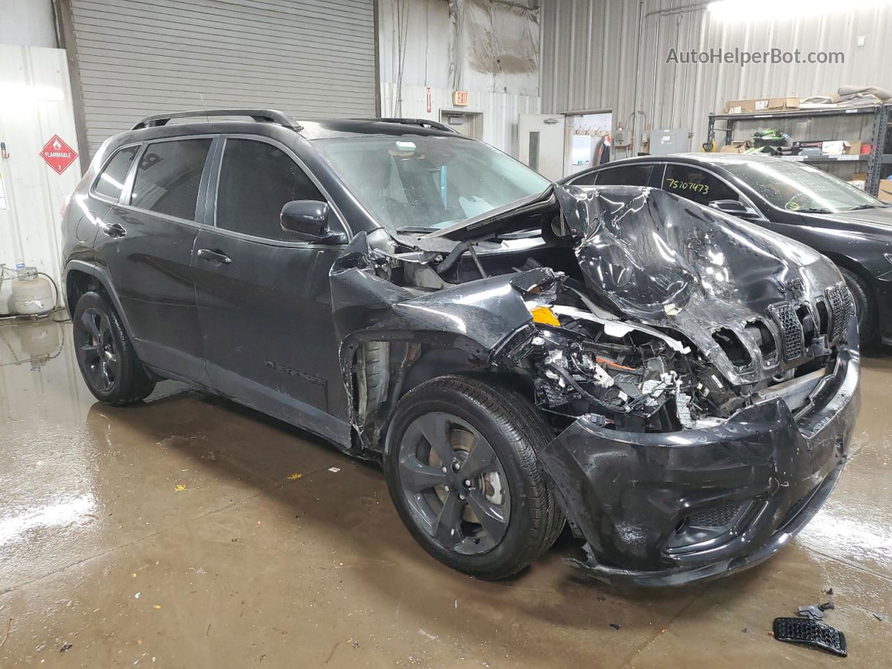 2021 Jeep Cherokee Latitude Plus Black vin: 1C4PJLLB2MD217882