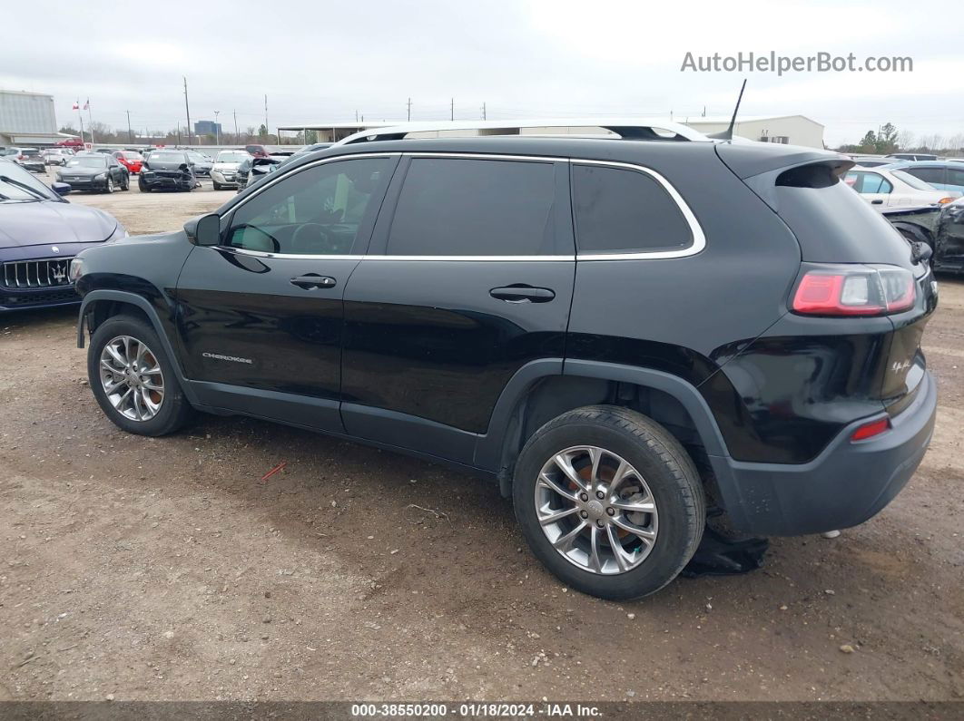 2019 Jeep Cherokee Latitude Plus Fwd Black vin: 1C4PJLLB3KD221078